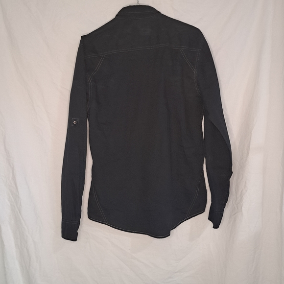 Tranquility Mayhem Mens Medium Button-Down Long Sleeve Shirt Black Western Style - Picture 7 of 9